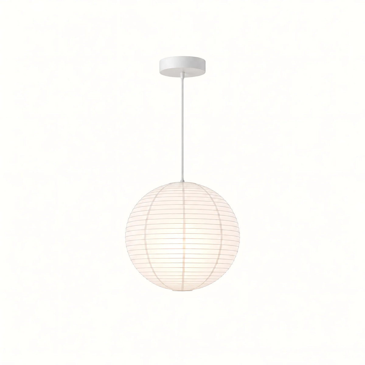 Japanese Round Rice Paper Pendant Light