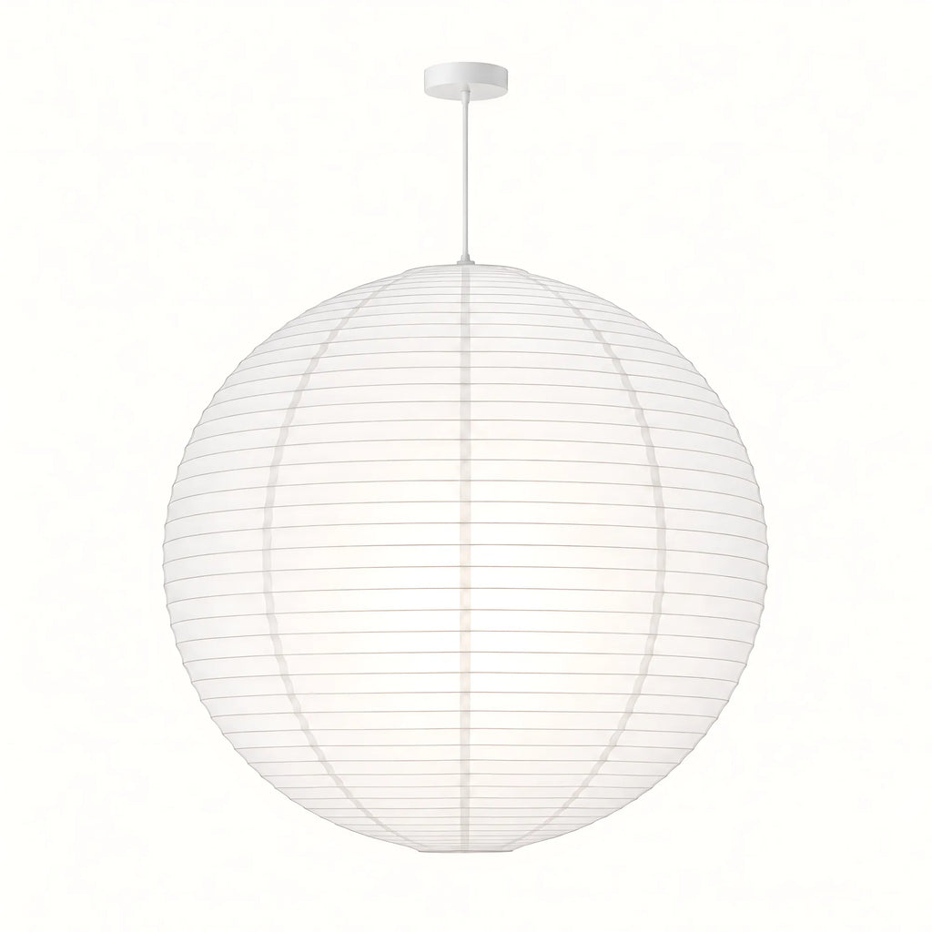 Japanese Round Rice Paper Pendant Light