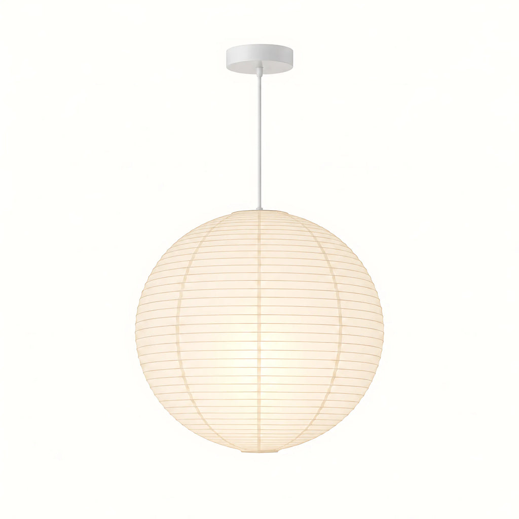 Japanese Round Rice Paper Pendant Light