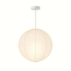 Japanese Round Rice Paper Pendant Light