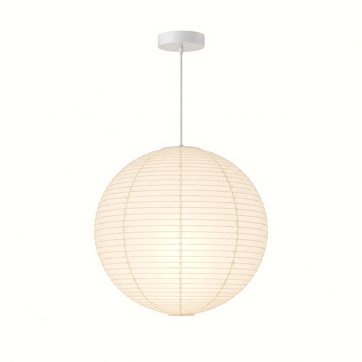 Japanese Round Rice Paper Pendant Light