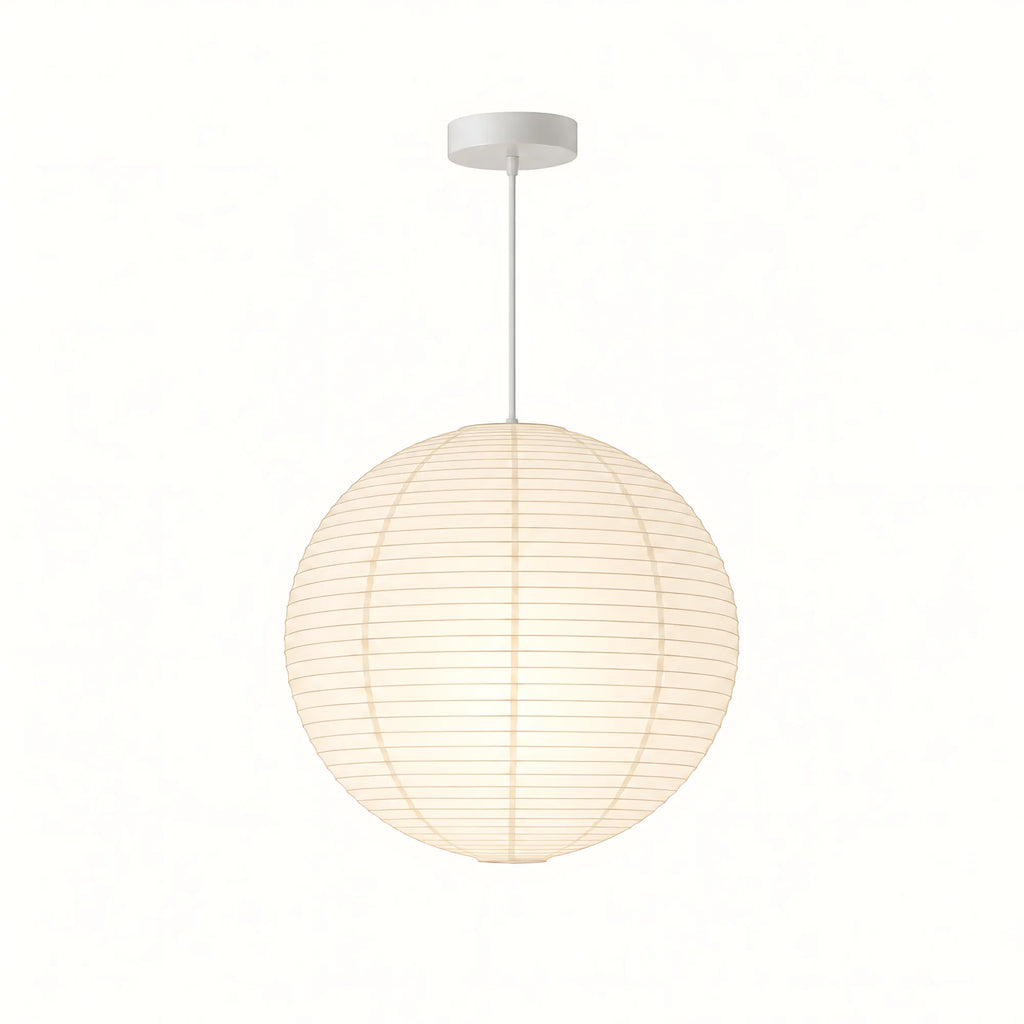 Japanese Round Rice Paper Pendant Light