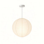 Japanese Round Rice Paper Pendant Light