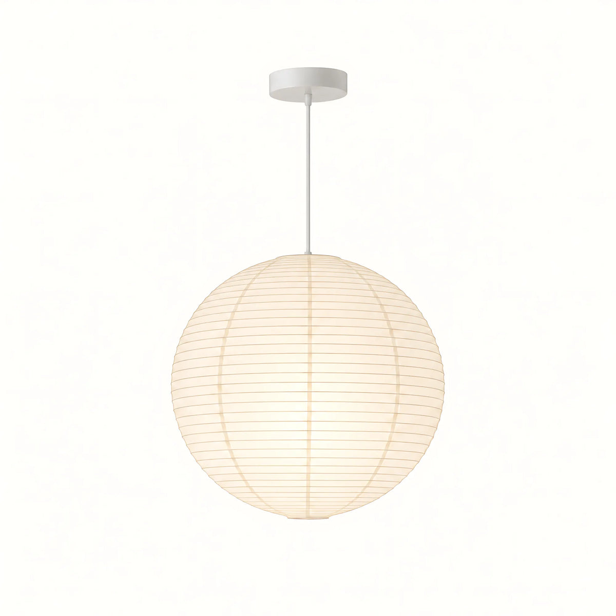 Japanese Round Rice Paper Pendant Light