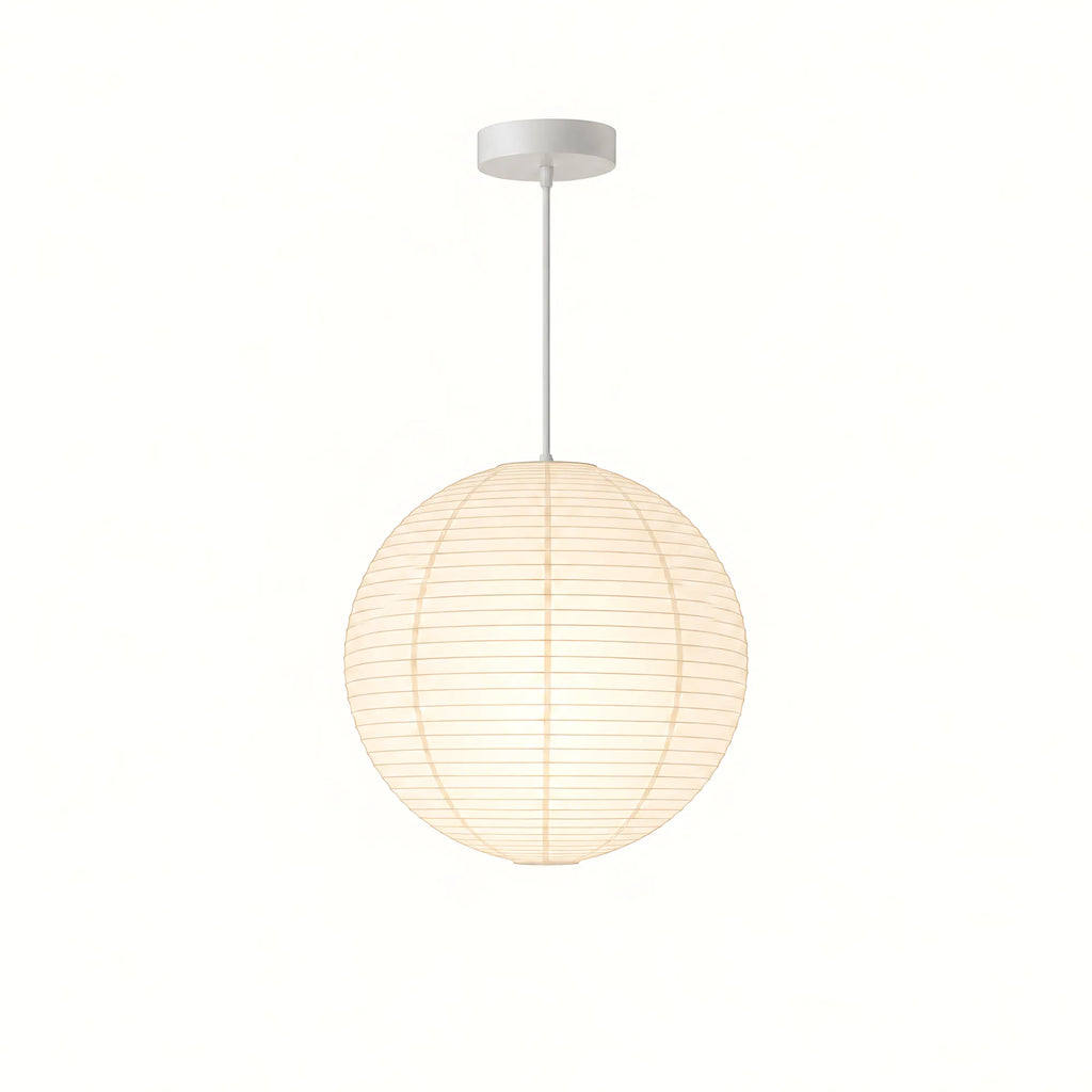 Japanese Round Rice Paper Pendant Light