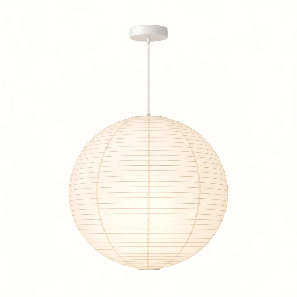 Japanese Round Rice Paper Pendant Light