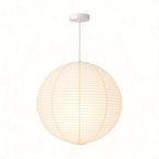 Japanese Round Rice Paper Pendant Light