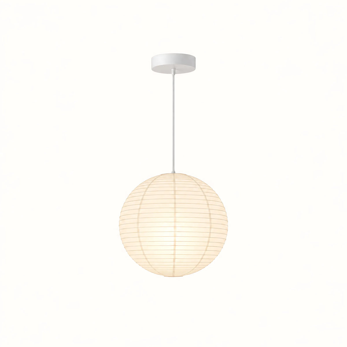 Japanese Round Rice Paper Pendant Light