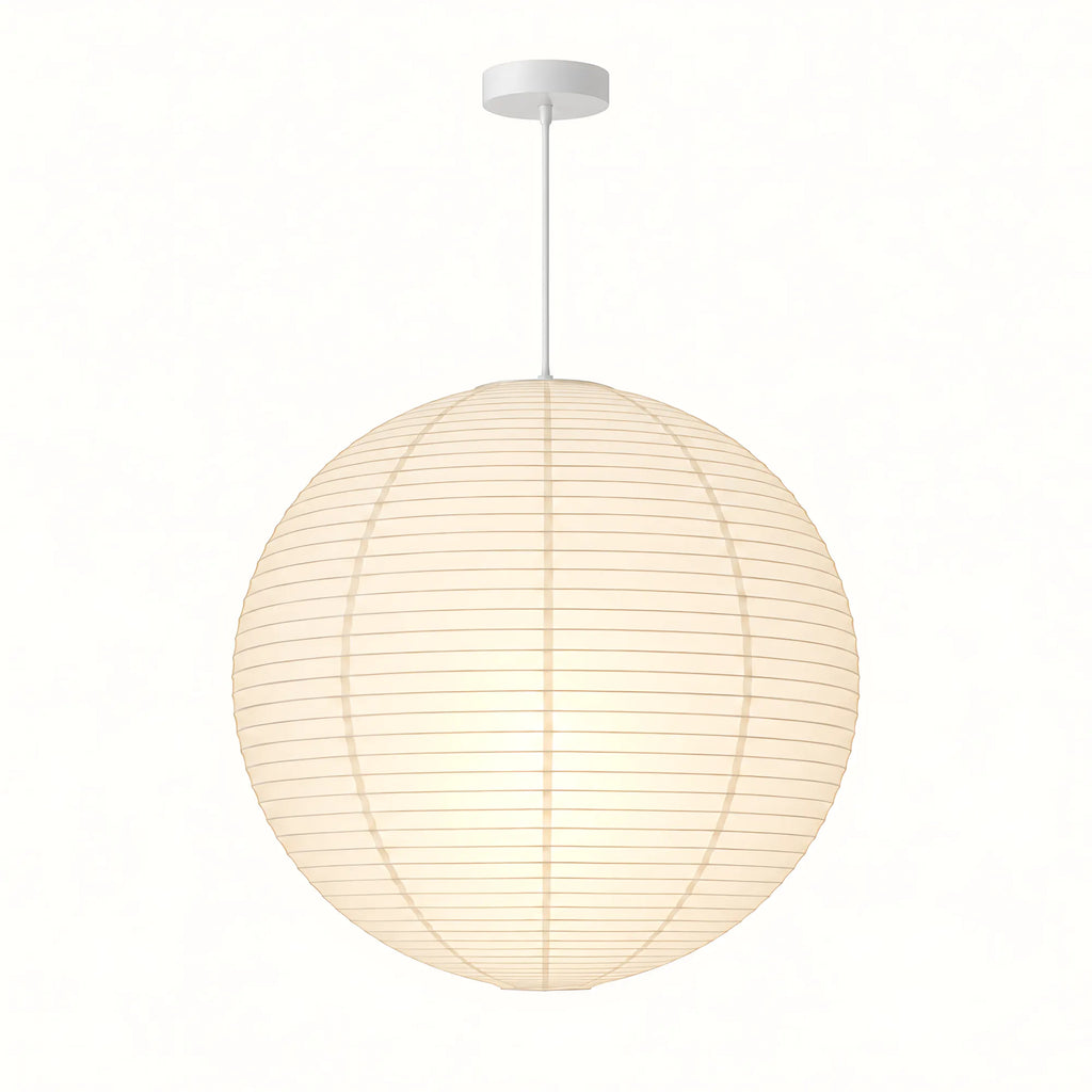 Japanese Round Rice Paper Pendant Light