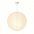 Japanese Round Rice Paper Pendant Light
