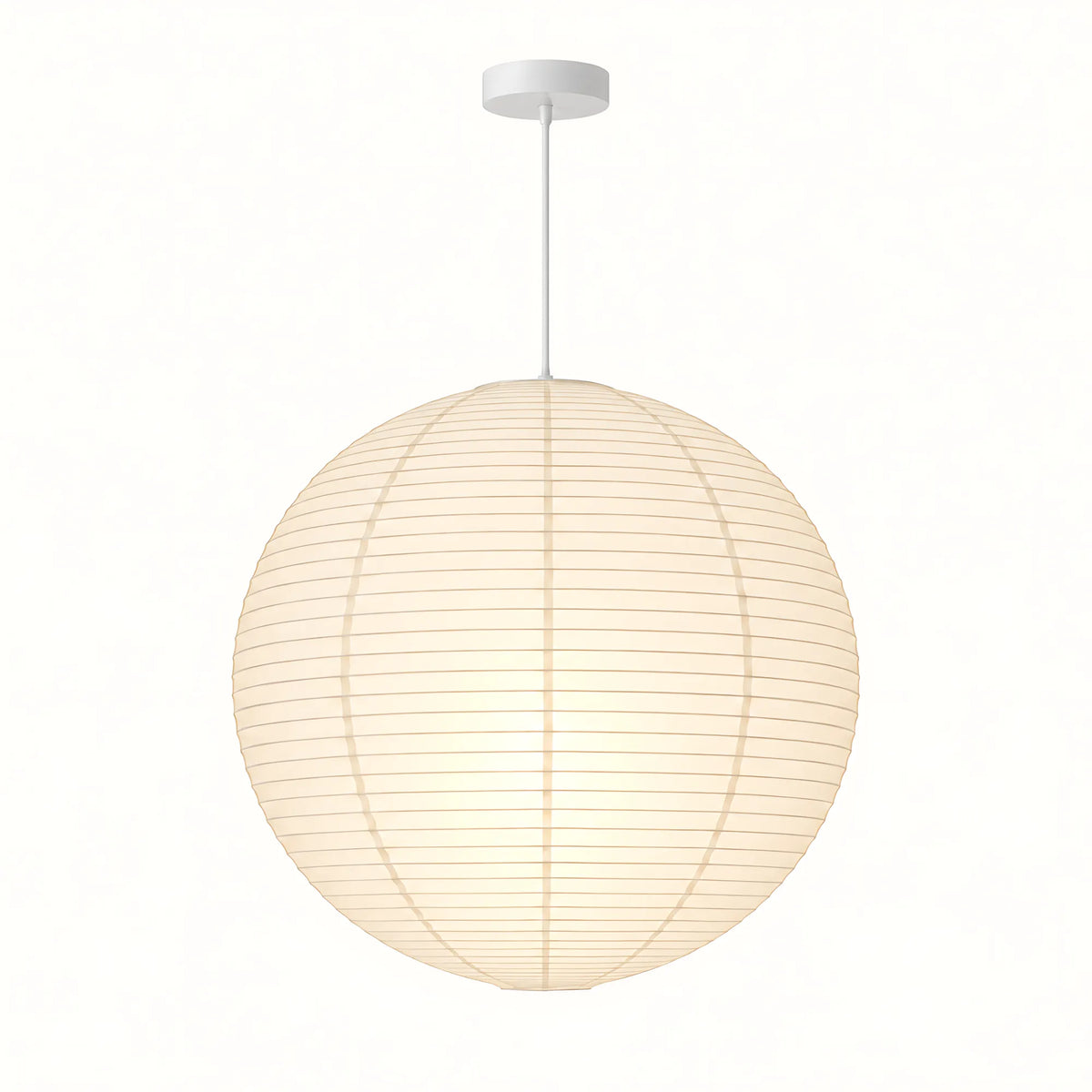 Japanese Round Rice Paper Pendant Light