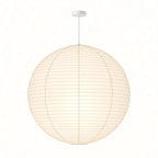 Japanese Round Rice Paper Pendant Light