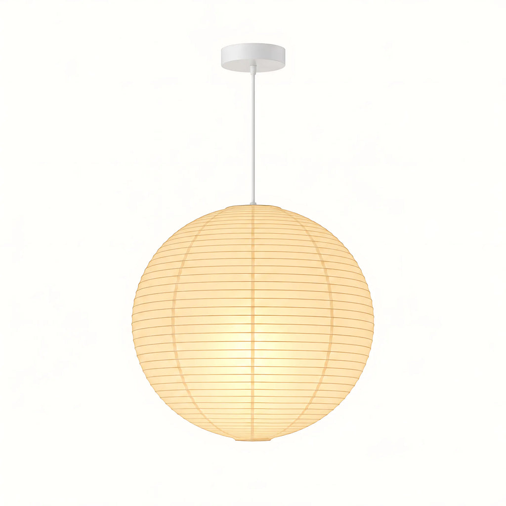 Japanese Round Rice Paper Pendant Light