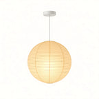 Japanese Round Rice Paper Pendant Light