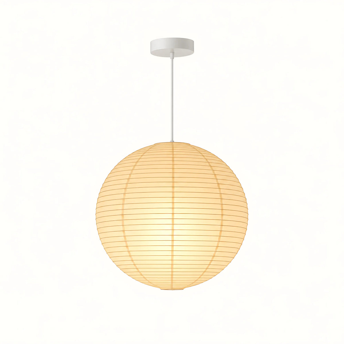 Japanese Round Rice Paper Pendant Light