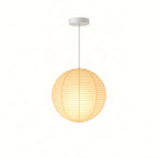 Japanese Round Rice Paper Pendant Light