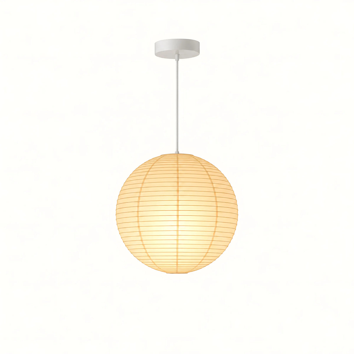 Japanese Round Rice Paper Pendant Light