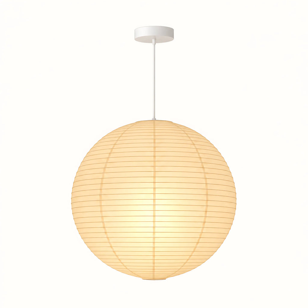 Japanese Round Rice Paper Pendant Light