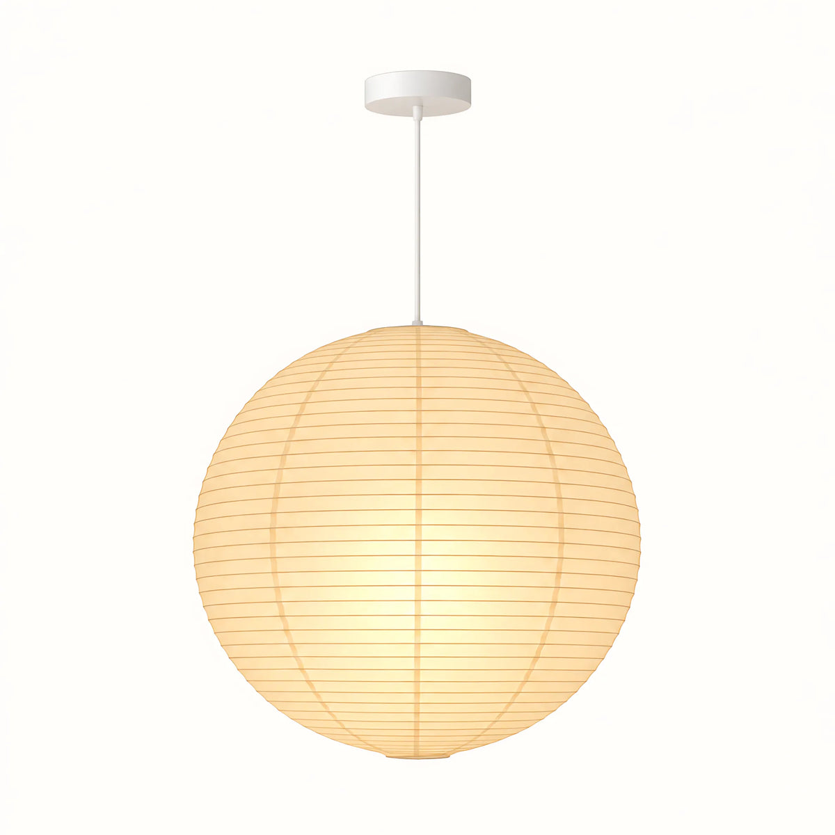 Japanese Round Rice Paper Pendant Light