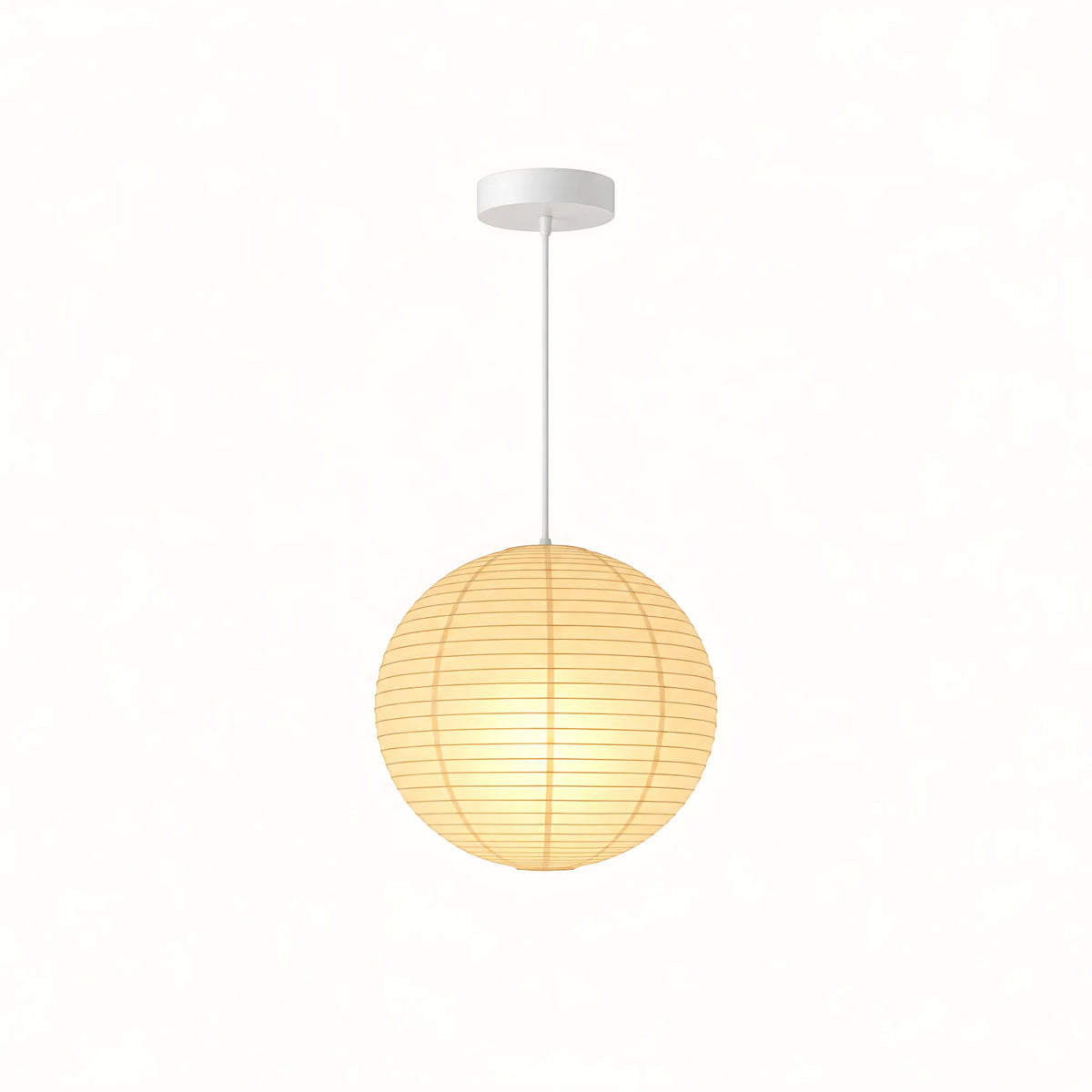 Japanese Round Rice Paper Pendant Light