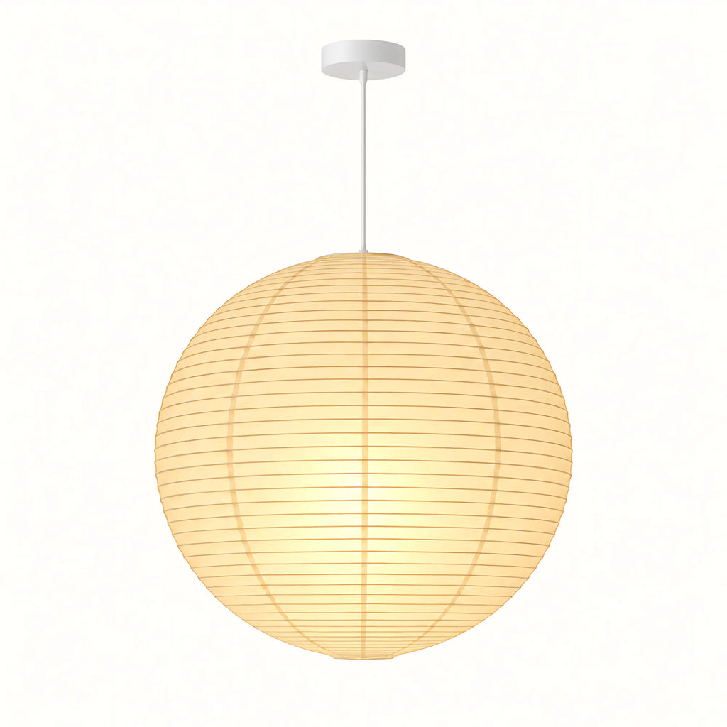 Japanese Round Rice Paper Pendant Light