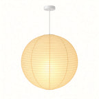 Japanese Round Rice Paper Pendant Light