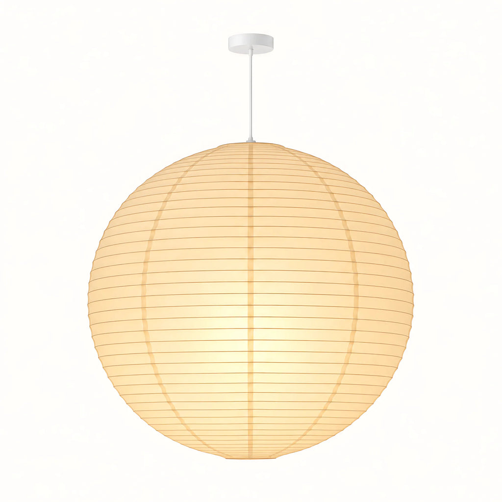 Japanese Round Rice Paper Pendant Light