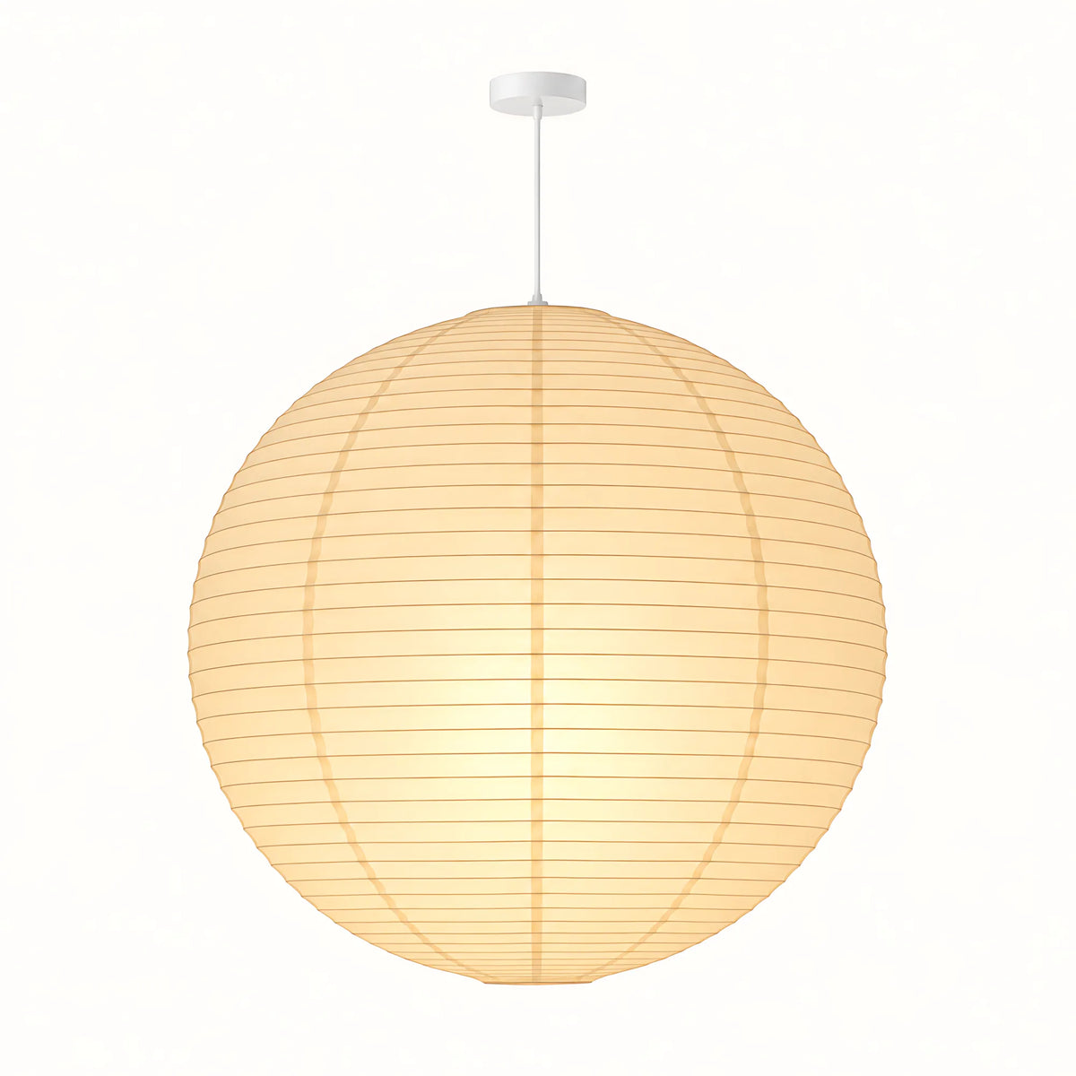 Japanese Round Rice Paper Pendant Light