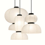 Japanese Tiered Rice Paper Pendant Light