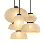 Japanese Tiered Rice Paper Pendant Light