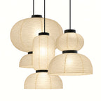 Japanese Tiered Rice Paper Pendant Light
