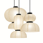 Japanese Tiered Rice Paper Pendant Light