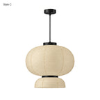 Japanese Tiered Rice Paper Pendant Light