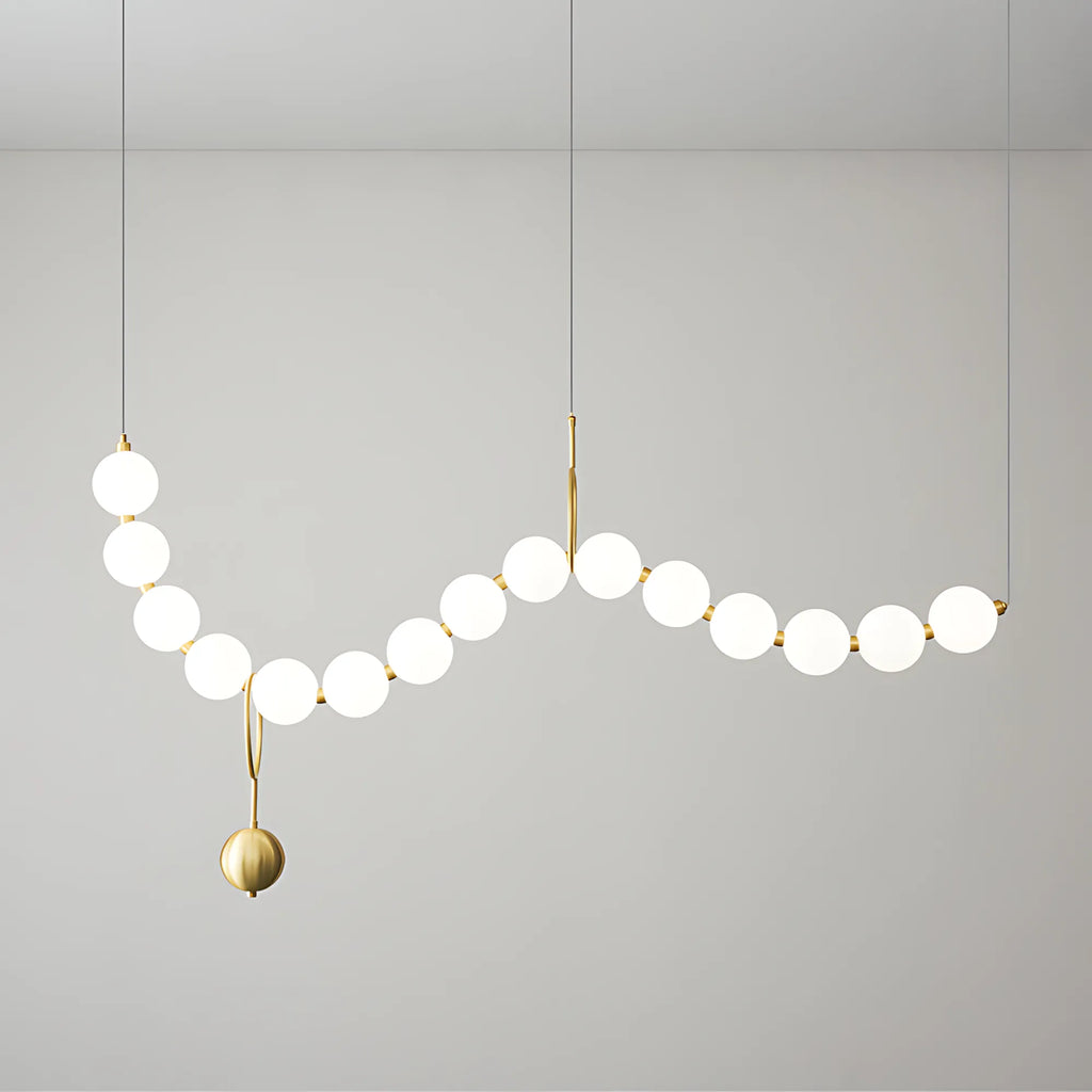 Luma Pearl Necklace Pendant Light