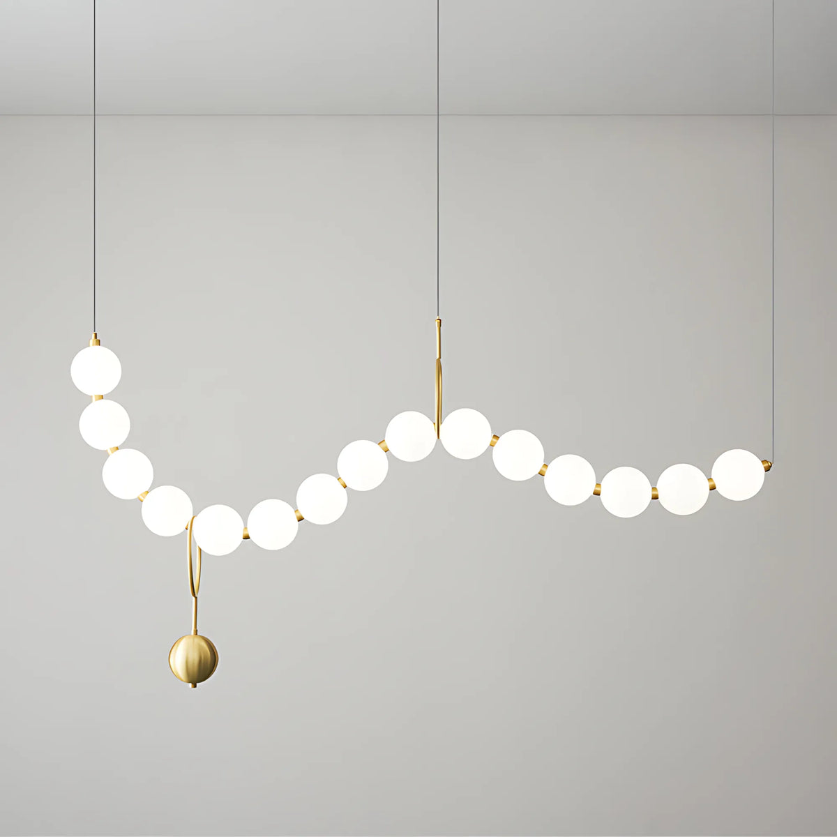 Luma Pearl Necklace Pendant Light