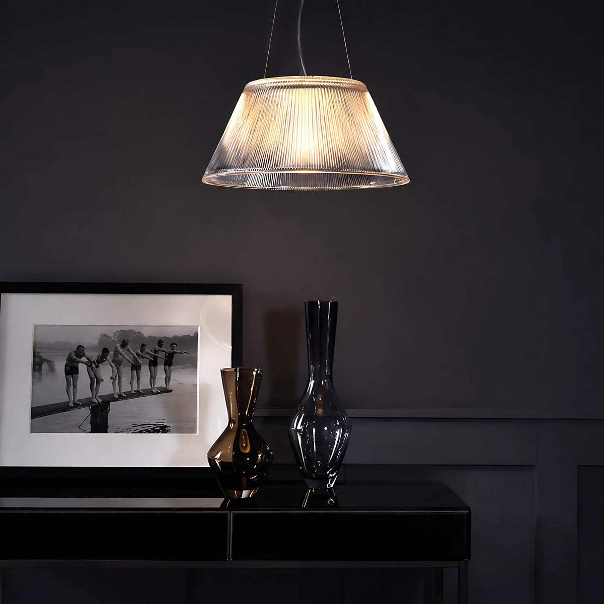 Lumera Striped Pendant Light