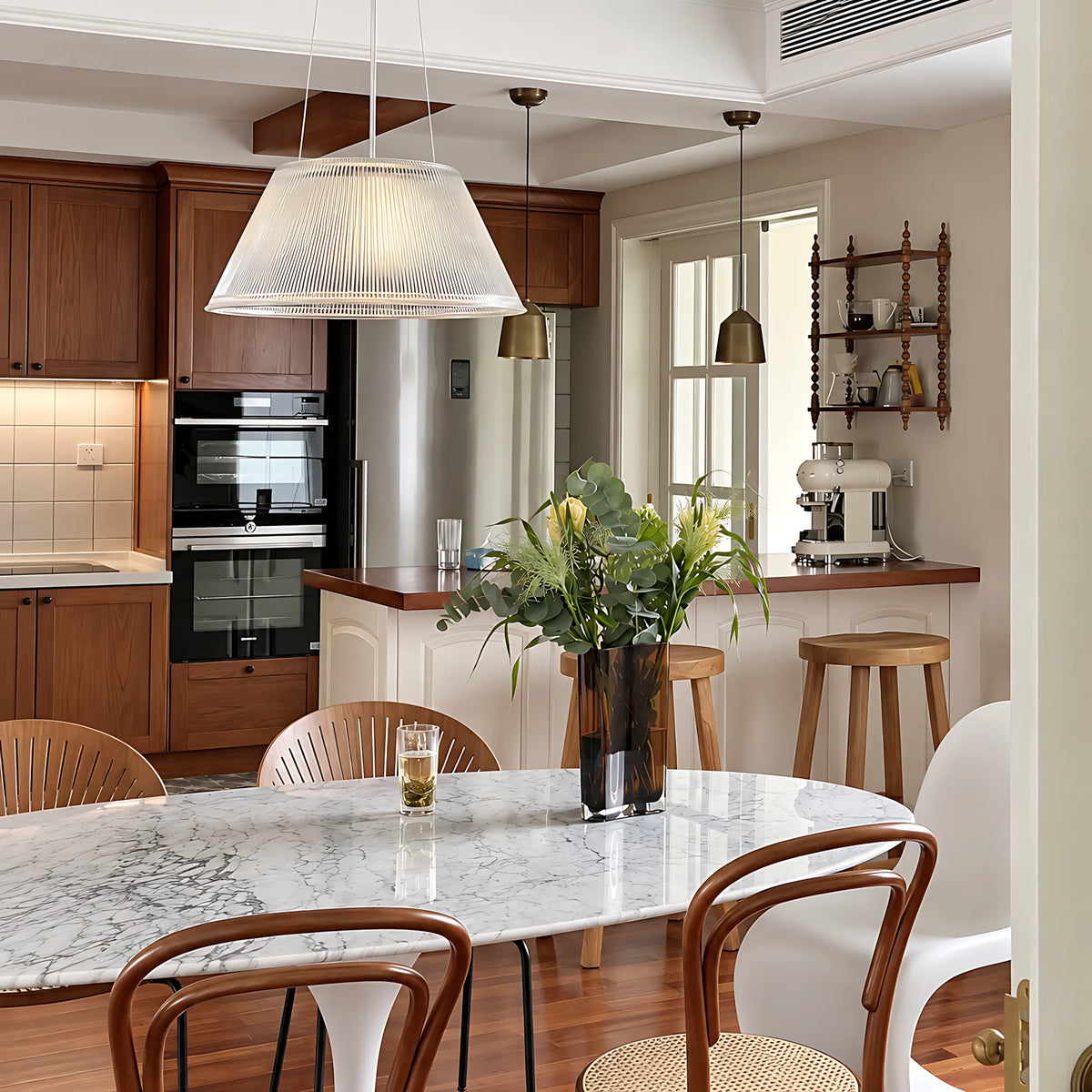 Lumera Striped Pendant Light