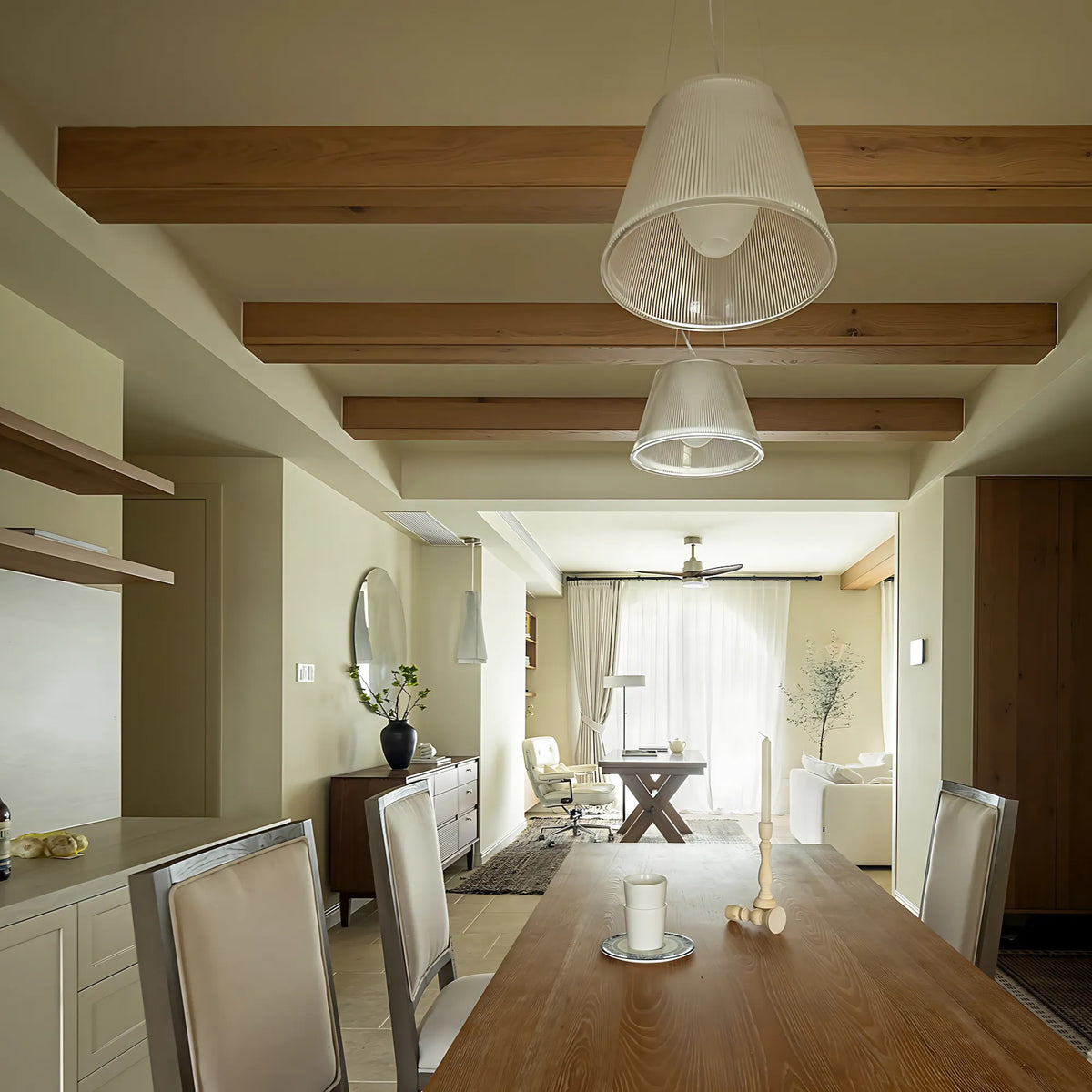 Lumera Striped Pendant Light