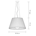 Lumera Striped Pendant Light