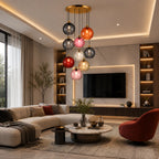 Lumi Orb Colored Glass Pendant Light