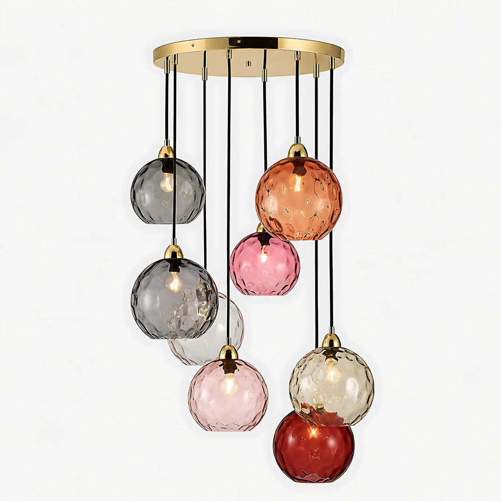 Lumi Orb Colored Glass Pendant Light