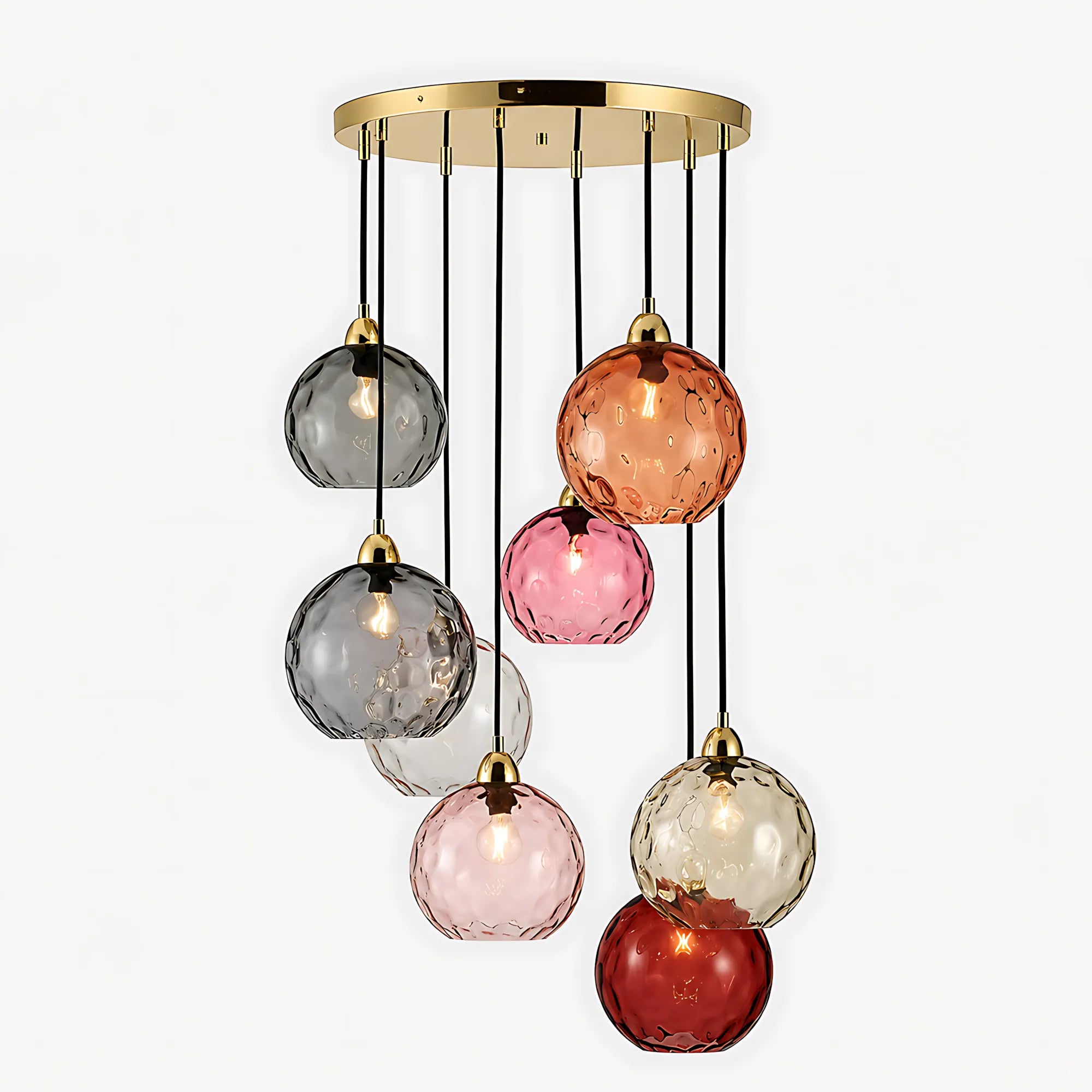 Lumi Orb Colored Glass Pendant Light