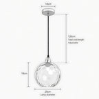 Lumi Orb Colored Glass Pendant Light