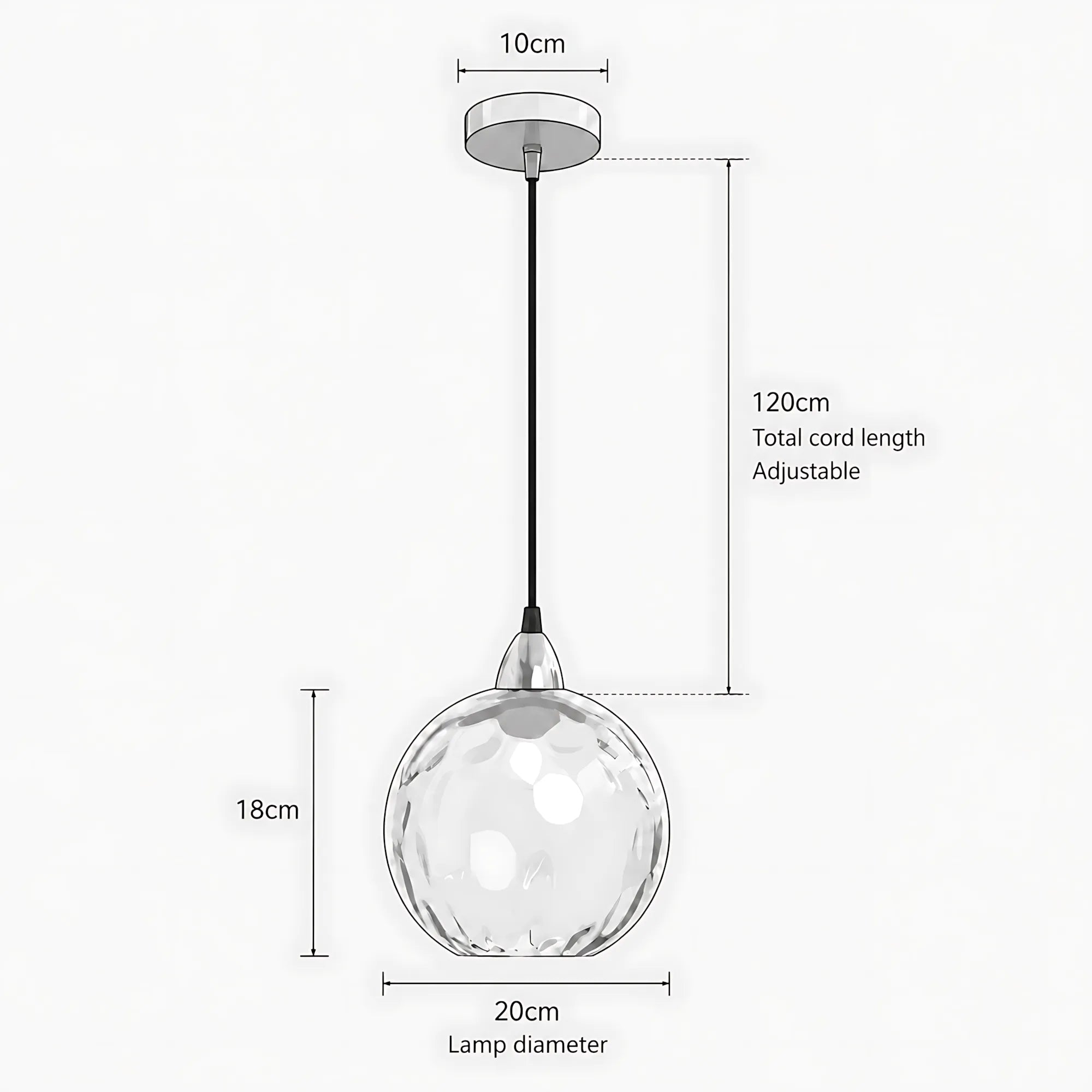 Lumi Orb Colored Glass Pendant Light