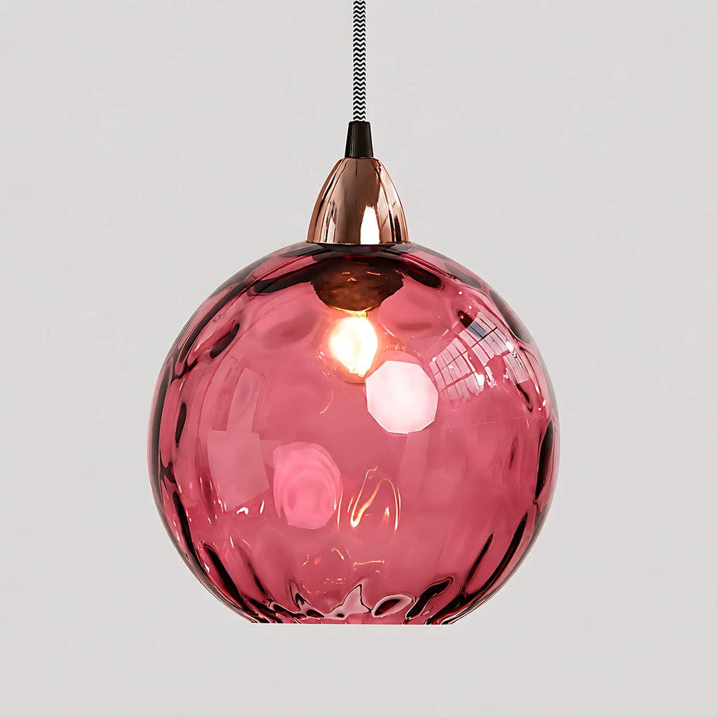 Lumi Orb Colored Glass Pendant Light