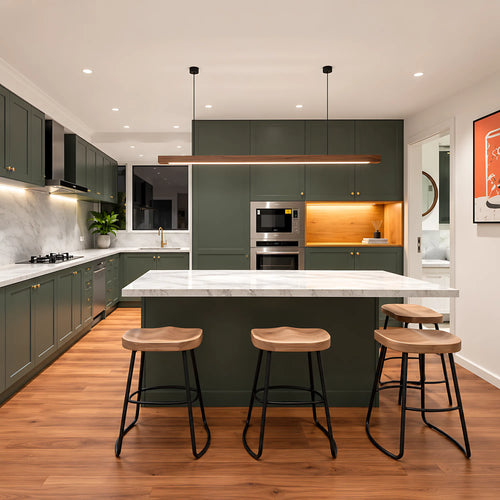 Lunaro Solid Wood Linear Pendant Light
