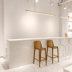 Lunaro Solid Wood Linear Pendant Light