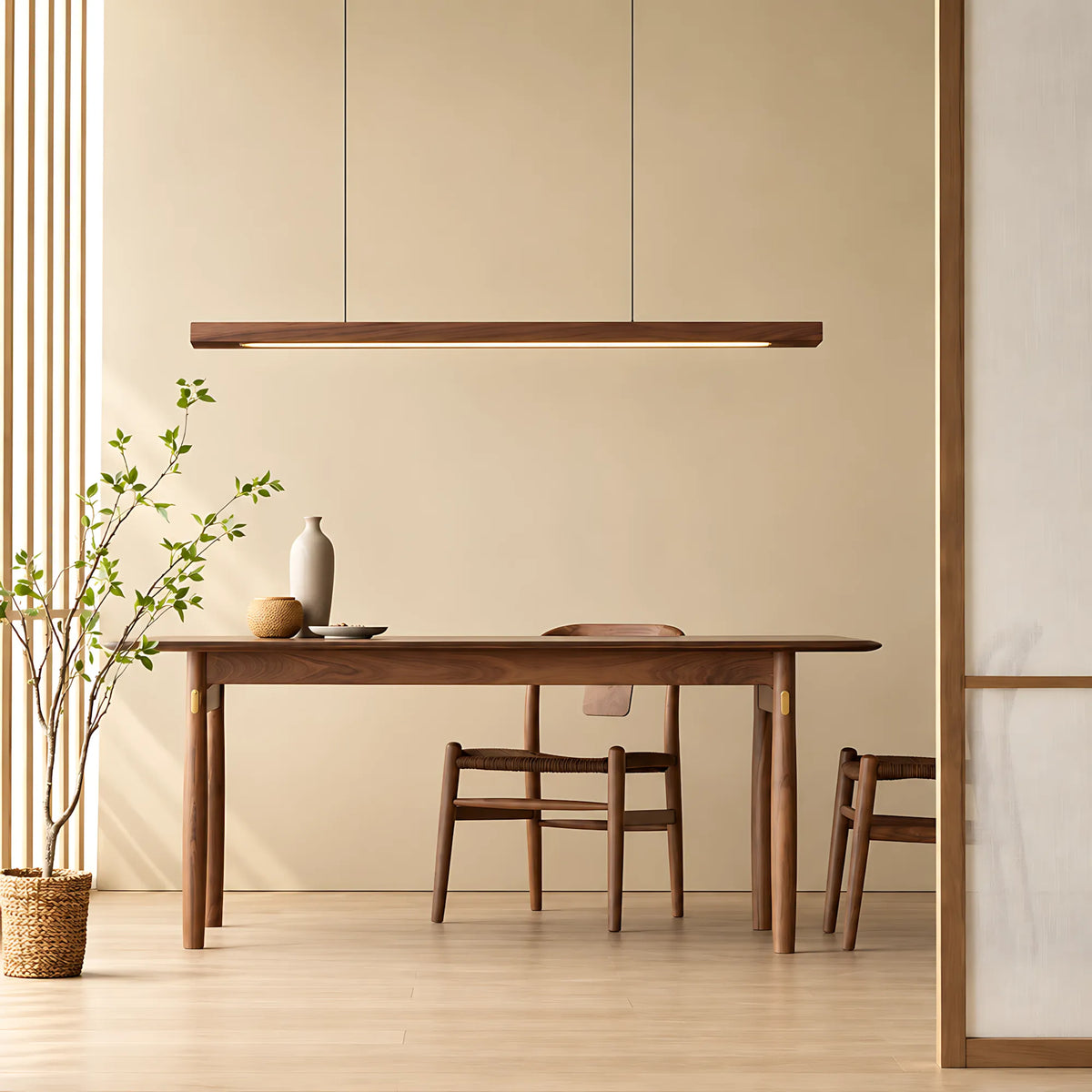Amber Glass Pendant Light