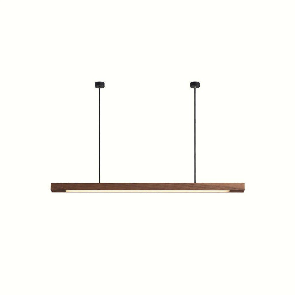 Lunaro Solid Wood Linear Pendant Light