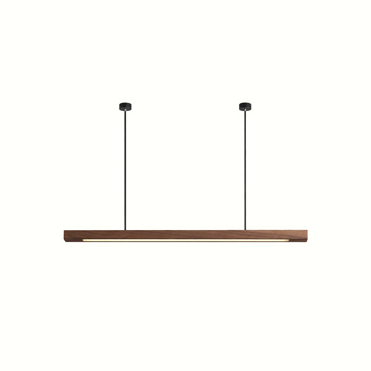 Lunaro Solid Wood Linear Pendant Light